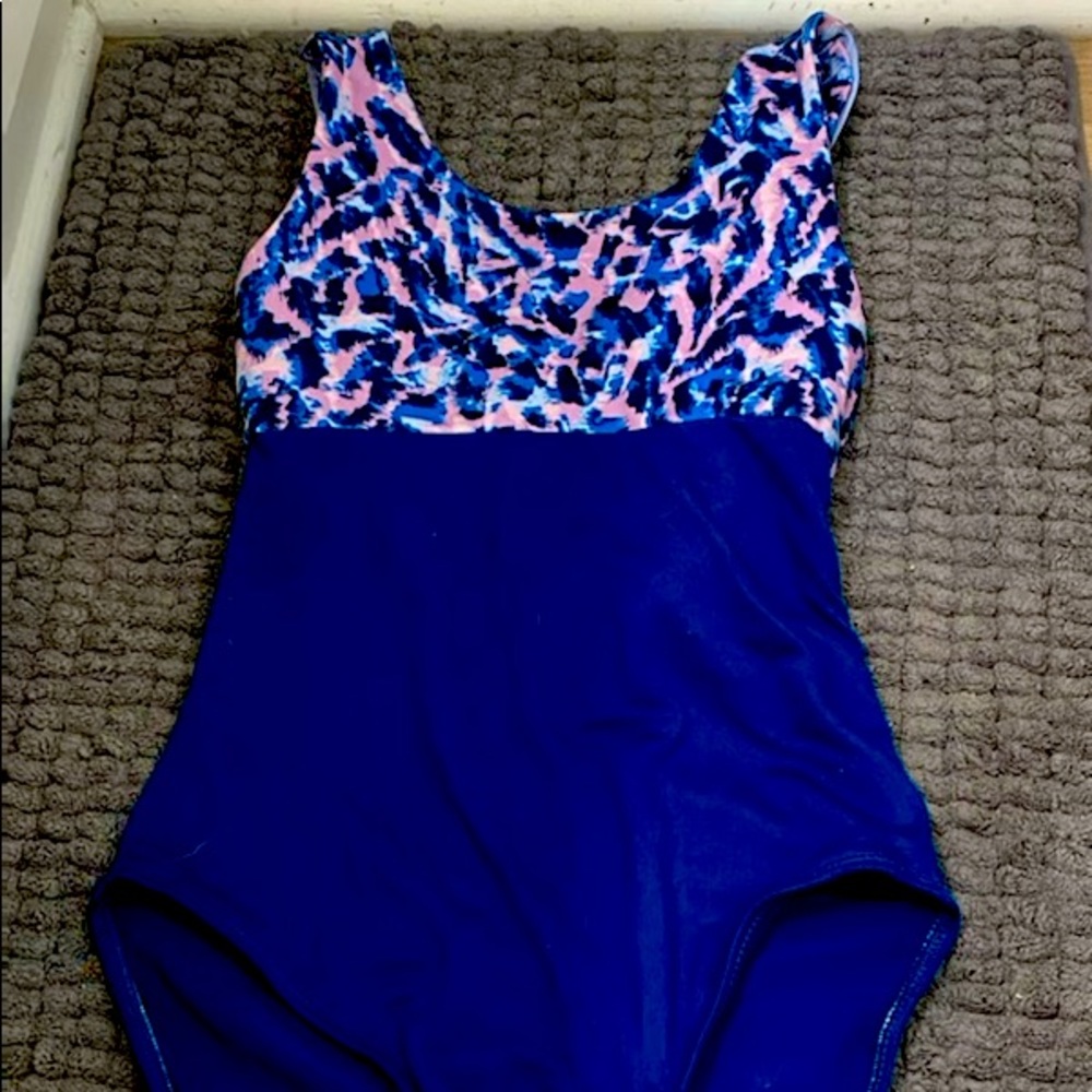 DSD Navy blue purple white bathing suit this swimsuit is soft and comfortable